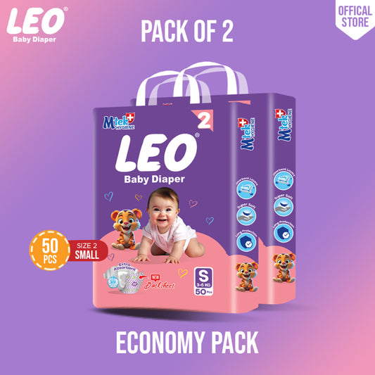 Leo Economy Pack – Size – 2, Small – 50 Pcs (Pack of 2)