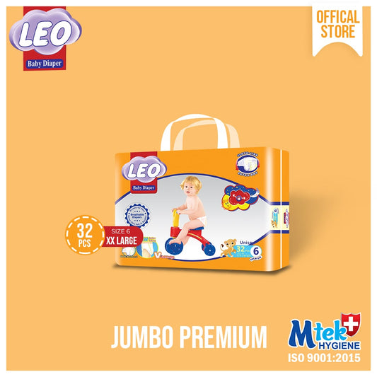 Leo Premium Jumbo – Size – 6, XX Large – 32 Pcs