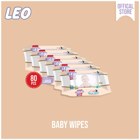 Leo Baby Wipes – 80 Pcs Bundle of 6 Packs